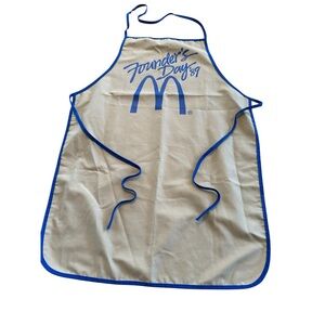 Vintage 1989 McDonald’s Founder’s Day Apron Retro Fast Food Promo USA One Size